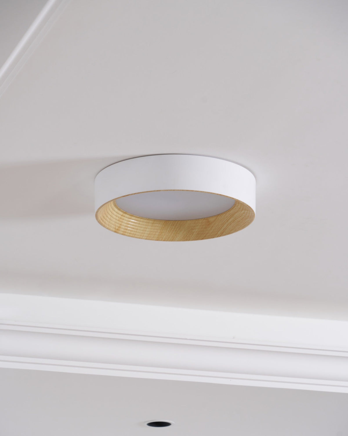 Belara Plafonnier Bois Anneau Minimaliste Réglable