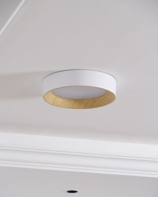 Solara Plafonnier Bois Anneau Minimaliste Réglable