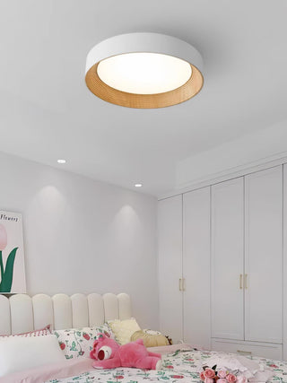 Solara Plafonnier Bois Anneau Minimaliste Réglable
