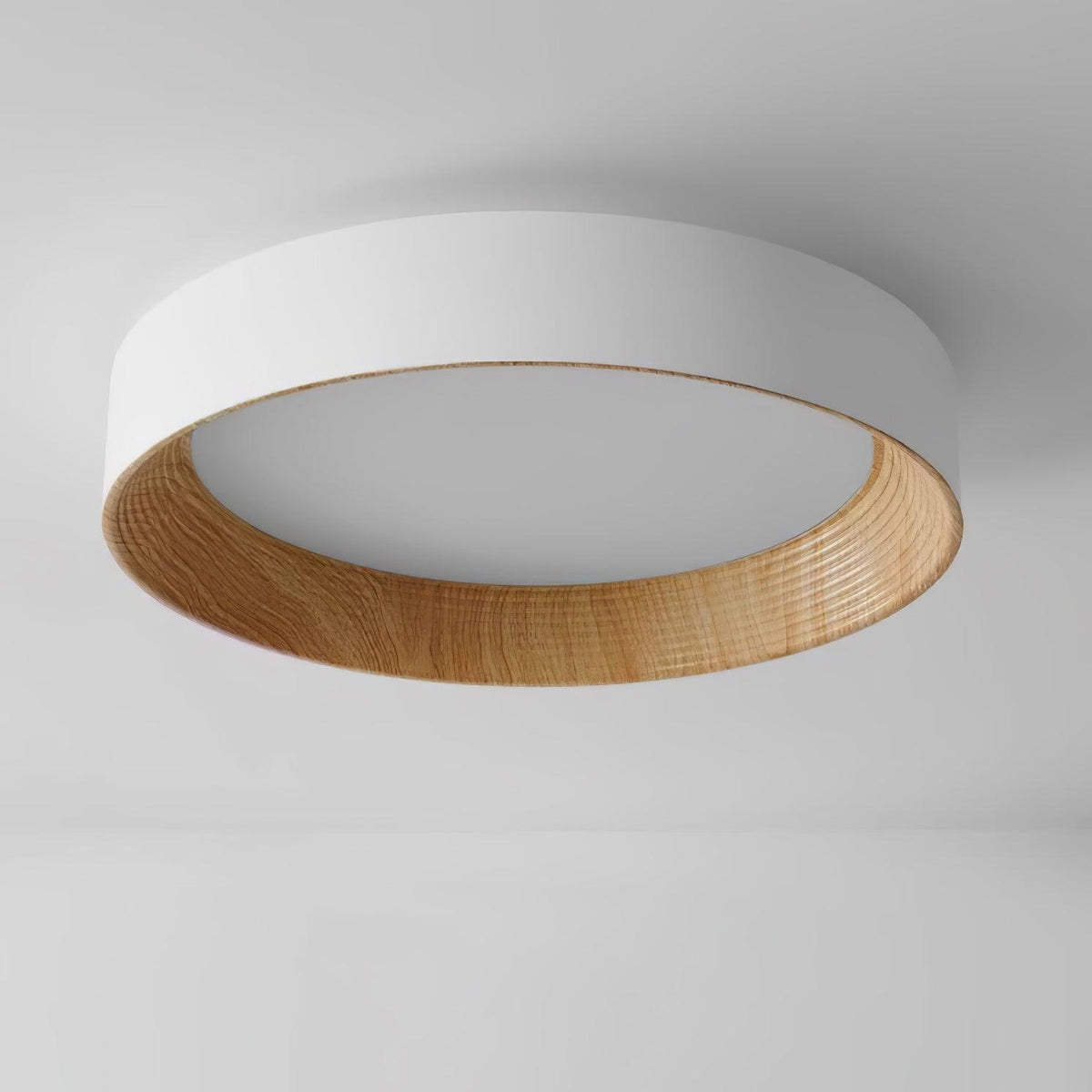 Belara Plafonnier Bois Anneau Minimaliste Réglable