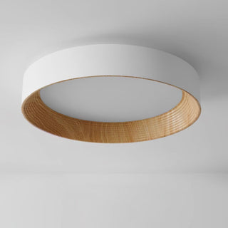 Solara Plafonnier Bois Anneau Minimaliste Réglable