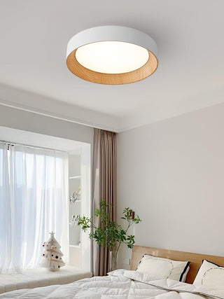 Solara Plafonnier Bois Anneau Minimaliste Réglable