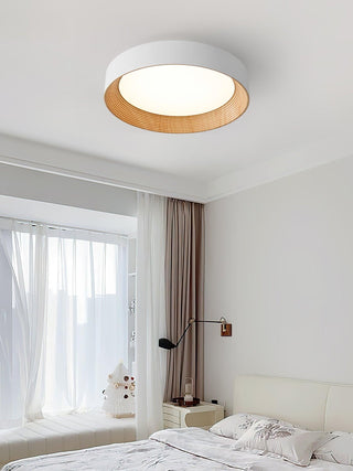 Solara Plafonnier Bois Anneau Minimaliste Réglable