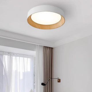 Solara Plafonnier Bois Anneau Minimaliste Réglable