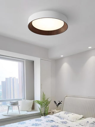 Solara Plafonnier Bois Anneau Minimaliste Réglable