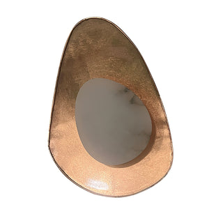 Organic Gilded Pebble Alabaster Sconce-Neutral Decor