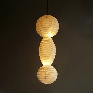 Elthayra Lampe Suspendue Lampe à Lanterne en Bambou Série Naturelle