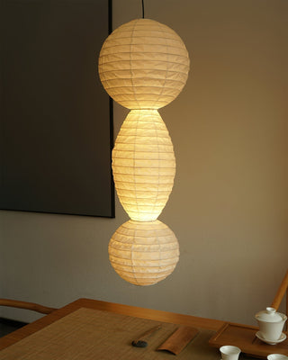 Elthayra Lampe Suspendue Lampe à Lanterne en Bambou Série Naturelle