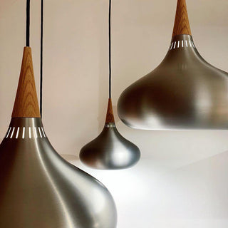 Eldara Suspension Industrielle en Aluminium et Bois