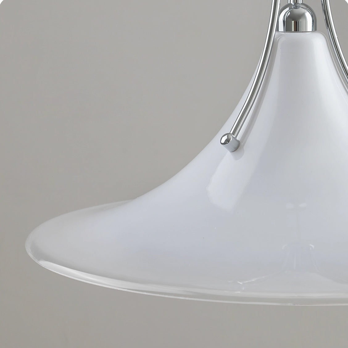 The Orient Pendant Light against a dark background to highlight its form.