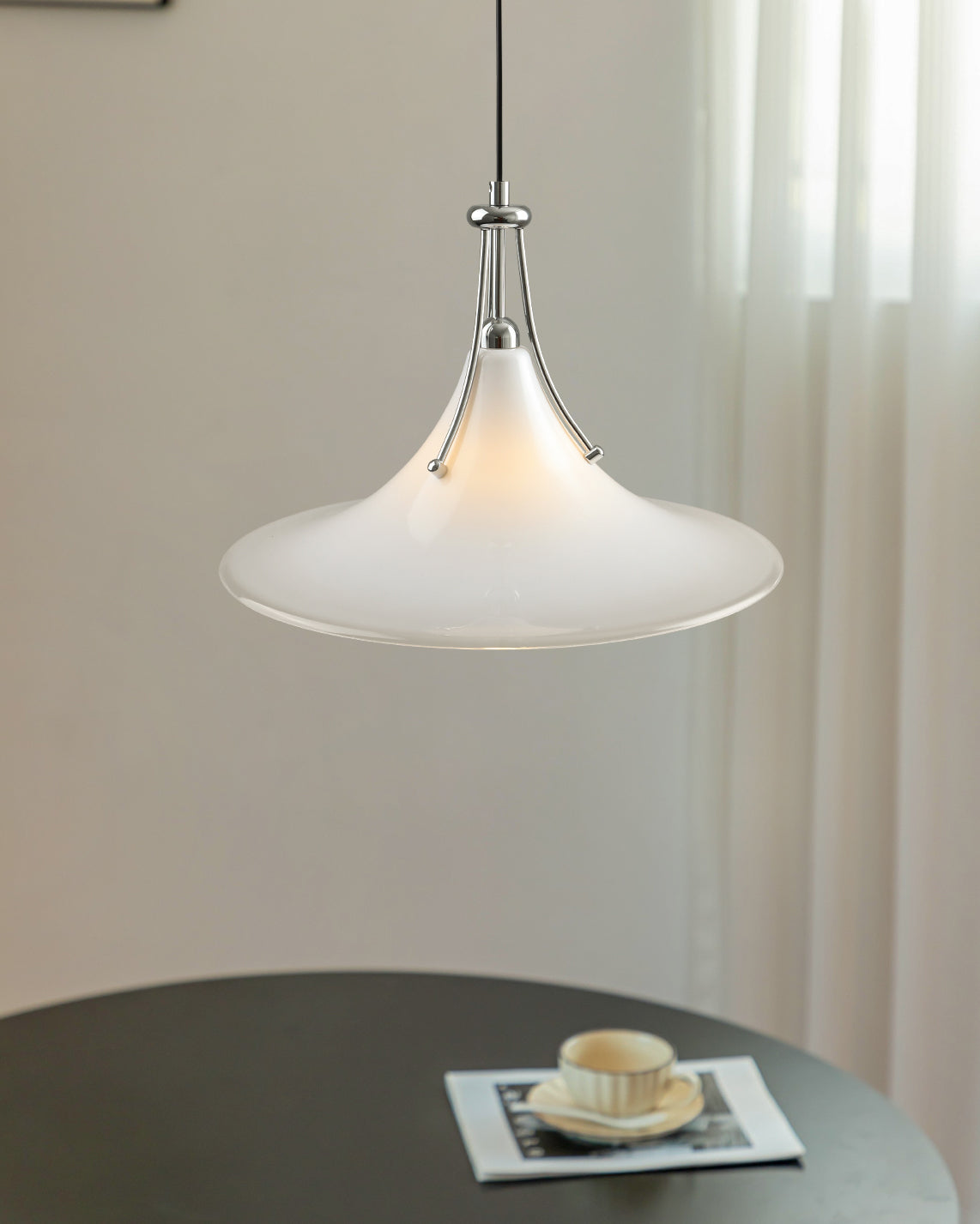 The Orient Pendant Light shown in a modern kitchen setting.