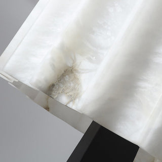 Origami Pleat Alabaster Floor Lamp-Neutral Decor