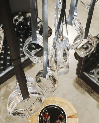 Ivvyne Lustre Moderne et Élégant en Verre