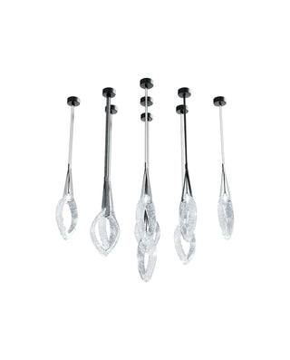 Ivvyne Lustre Moderne et Élégant en Verre