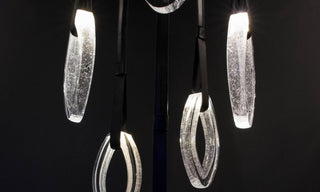 Ivvyne Lustre Moderne et Élégant en Verre