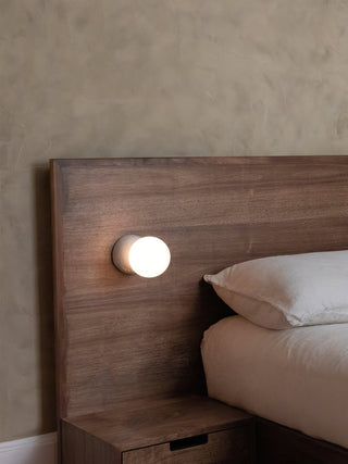 Lustra Applique Murale Béton Verre Opale
