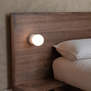 Lustra Applique Murale Béton Verre Opale