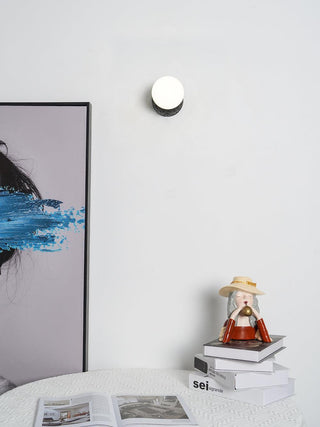 Lustra Applique Murale Béton Verre Opale
