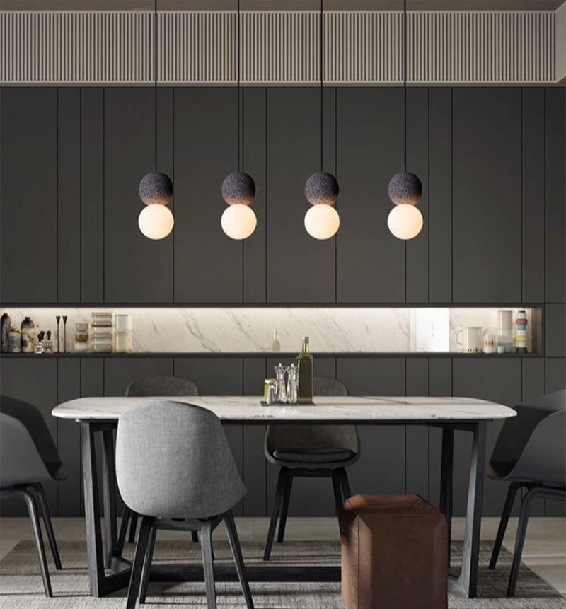 Solvicen Suspension Minimaliste en Ciment