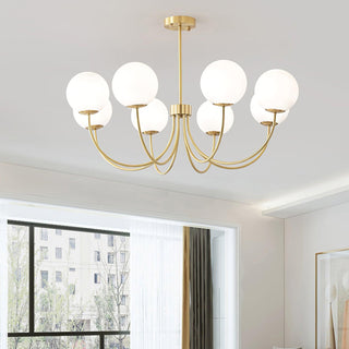 Lustra Lustre Orillia Brass Globe Modern