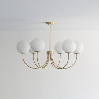 Lustra Lustre Orillia Brass Globe Modern