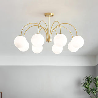 Lustra Lustre Orillia Brass Globe Modern