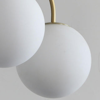 Lustra Lustre Orillia Brass Globe Modern