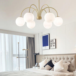 Lustra Lustre Orillia Brass Globe Modern