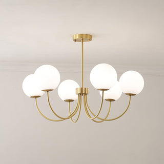 Lustra Lustre Orillia Brass Globe Modern