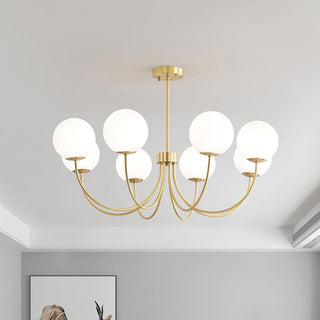 Lustra Lustre Orillia Brass Globe Modern