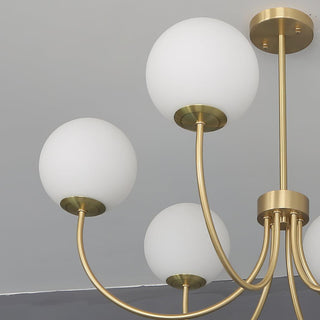 Lustra Lustre Orillia Brass Globe Modern