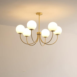 Lustra Lustre Orillia Brass Globe Modern