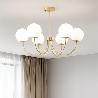 Lustra Lustre Orillia Brass Globe Modern