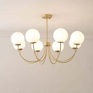 Lustra Lustre Orillia Brass Globe Modern