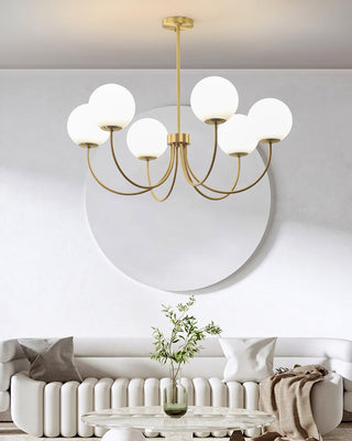 Lustra Lustre Orillia Brass Globe Modern
