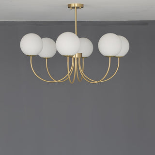 Lustra Lustre Orillia Brass Globe Modern