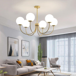 Lustra Lustre Orillia Brass Globe Modern