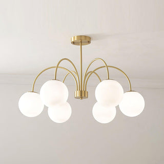 Lustra Lustre Orillia Brass Globe Modern