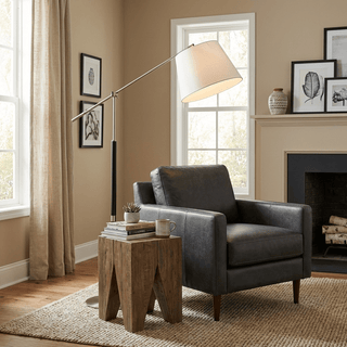 Orion Adjustable Floor Lamp-Neutral Decor