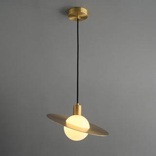 Orionis Lampe Suspendue en Verre et Laiton de Qualité Supérieure