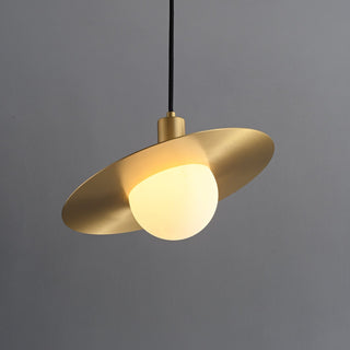 Orionis Lampe Suspendue en Verre et Laiton de Qualité Supérieure