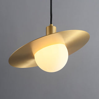 Orionis Lampe Suspendue en Verre et Laiton de Qualité Supérieure