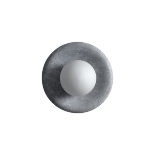 Aurvelyra Applique Murale en Verre Gris et Marbre Nordic Art Classic