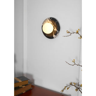 Uvinos Applique Murale Moderne Minimaliste en Marbre Noir