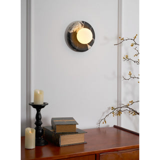 Uvinos Applique Murale Moderne Minimaliste en Marbre Noir
