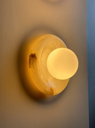 Aursilos Applique Murale Verre Jade Blanc Art Nordique Premium