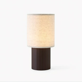 Ripples Lampe de Table en Bois Et Tissu