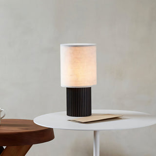 Ripples Lampe de Table en Bois Et Tissu