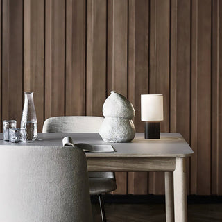 Ripples Lampe de Table en Bois Et Tissu