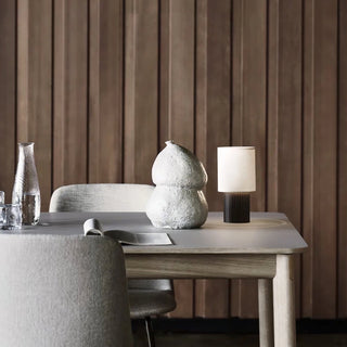 Ripples Lampe de Table en Bois Et Tissu